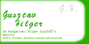 gusztav hilger business card